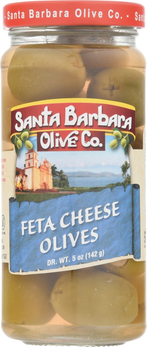 slide 5 of 13, Santa Barbara Olive Co. Feta Cheese Olives 5 oz, 5 oz