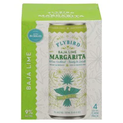 Flybird Margarita Baja Lime Wine Cocktails 4 - 250 ml Cans