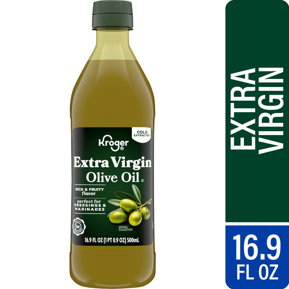 slide 1 of 3, Kroger Extra Virgin Olive Oil - 16.9 fl oz, 16.9 fl oz
