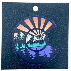Colorado Mountain Black Range Sticker