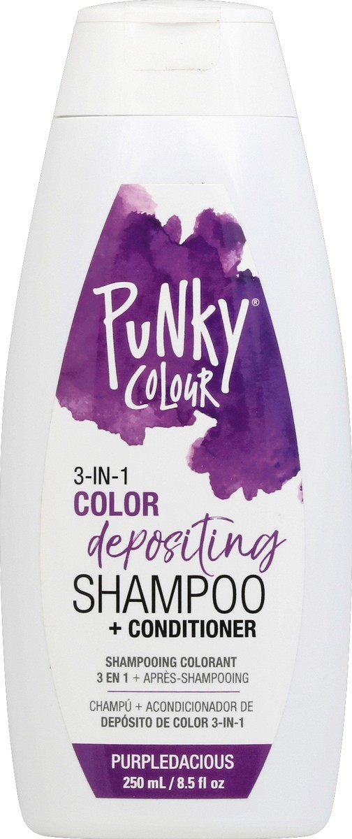 slide 5 of 6, Ardell Punky Colour Purpledacious 3 In 1 Color Depositing Shampoo & Conditioner, 8.5 fl oz