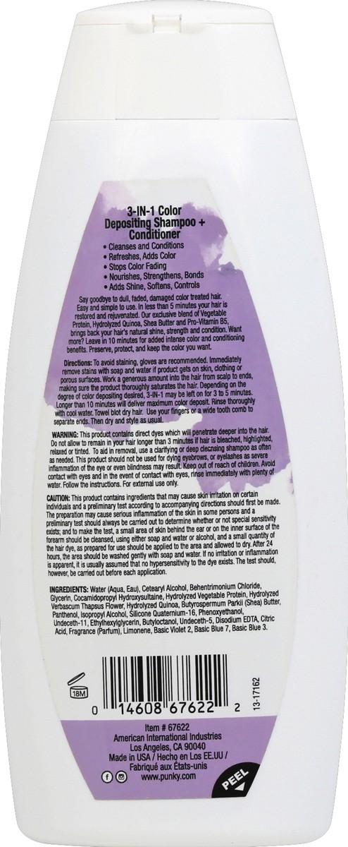 slide 6 of 6, Ardell Punky Colour Purpledacious 3 In 1 Color Depositing Shampoo & Conditioner, 8.5 fl oz