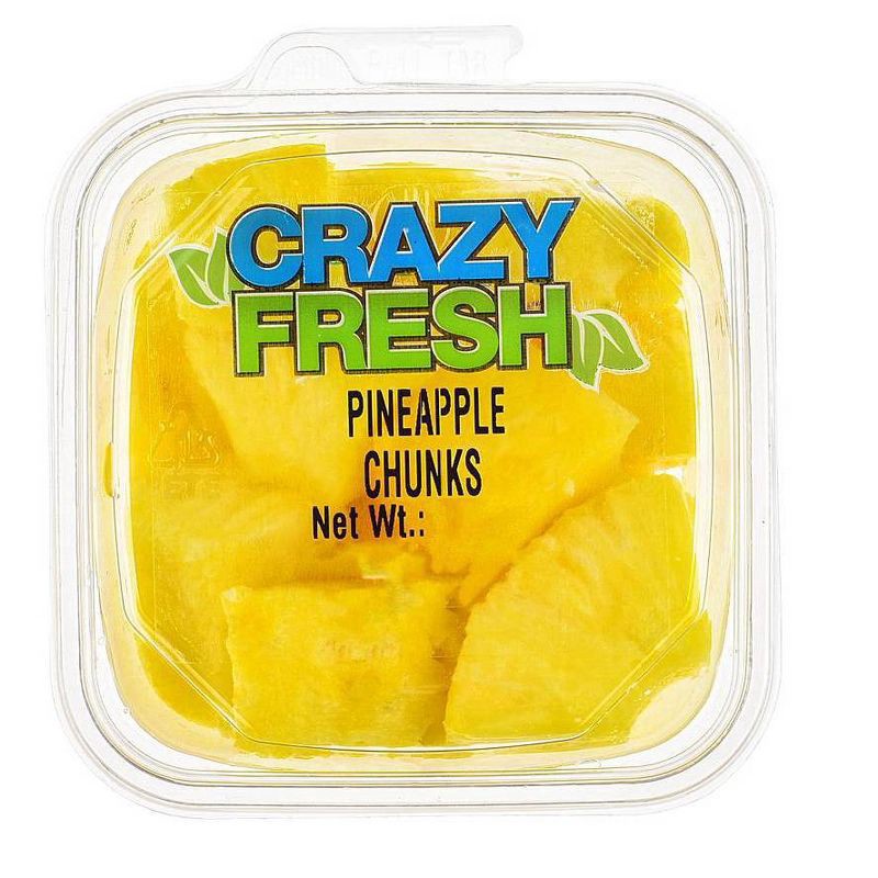slide 1 of 3, Crazy Fresh Cut Pineapple Chunks - 12oz, 12 oz