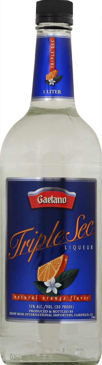 slide 1 of 9, Gaetano Triple Sec Liqueur 1 lt, 1 l