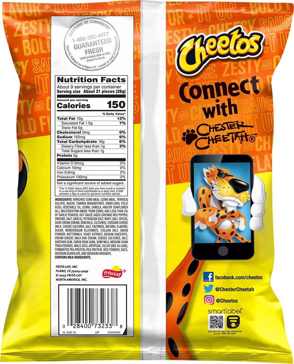 slide 5 of 9, Cheetos Crunchy Cheese Flavored Snacks Buffalo 8 1/2 Oz, 