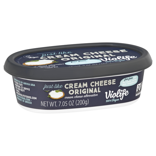 slide 1 of 1, Violife Original Just Like Cream Cheese Vegan Non-Dairy Spread, 7.05 oz