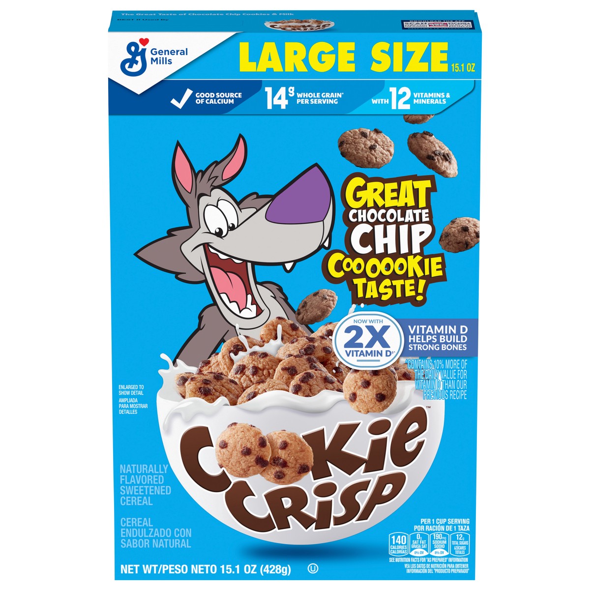 slide 1 of 9, Cookie Crisp G/Mills Cereal Cookie Crisp, 15.1 oz