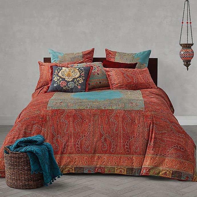 slide 1 of 3, Global Caravan Vintage Paisley Reversible King Duvet Cover, 1 ct