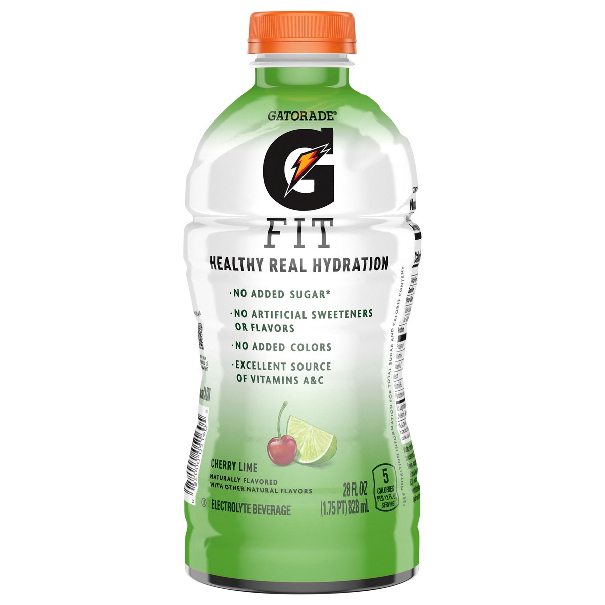 slide 1 of 2, Gatorade Fit Healthy Real Hydration Electrolyte Beverage Cherry Lime 28 Fl Oz, 28 oz
