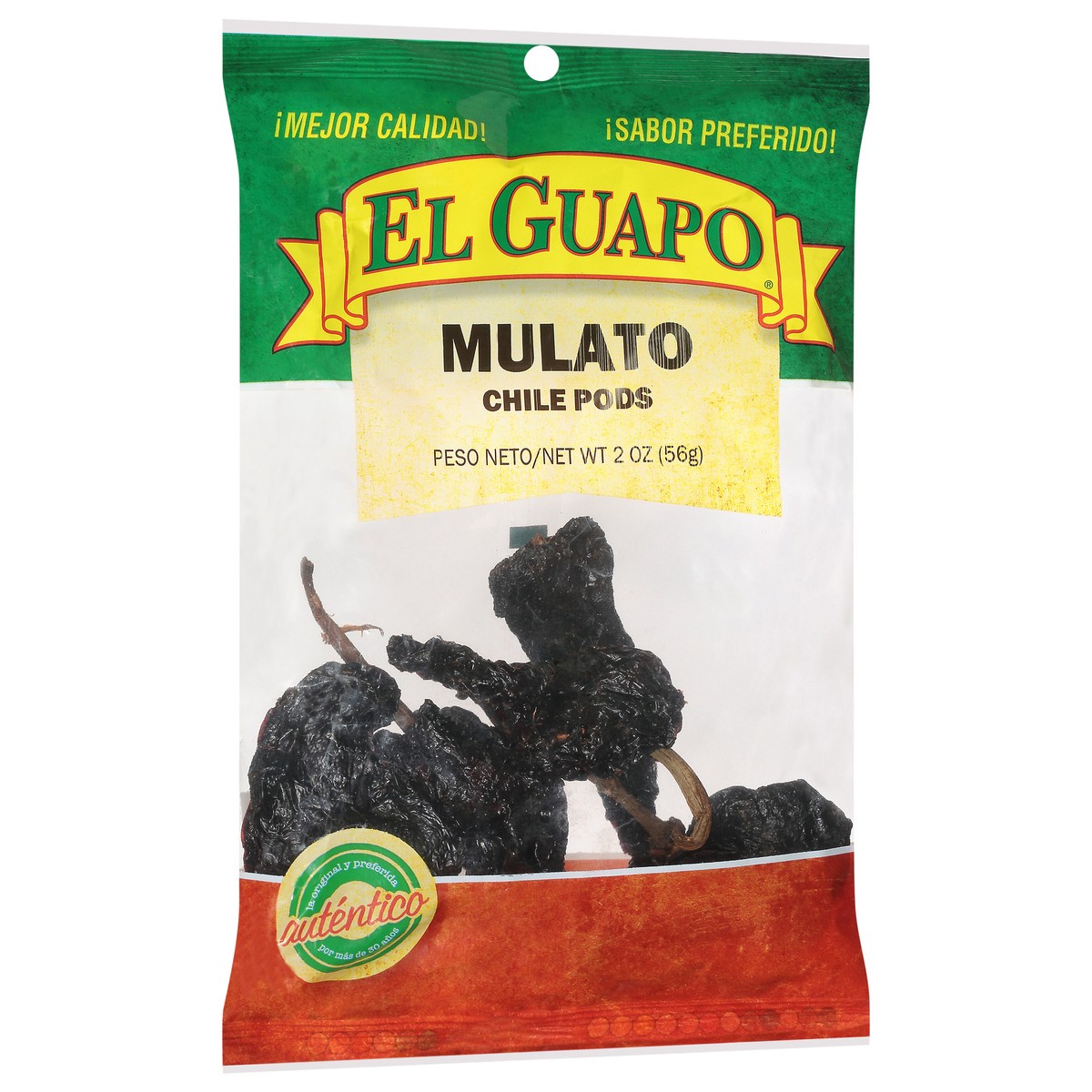 slide 9 of 9, El Guapo Whole Mulato Chili Pepper (Chile Mulato), 2 oz, 2 oz