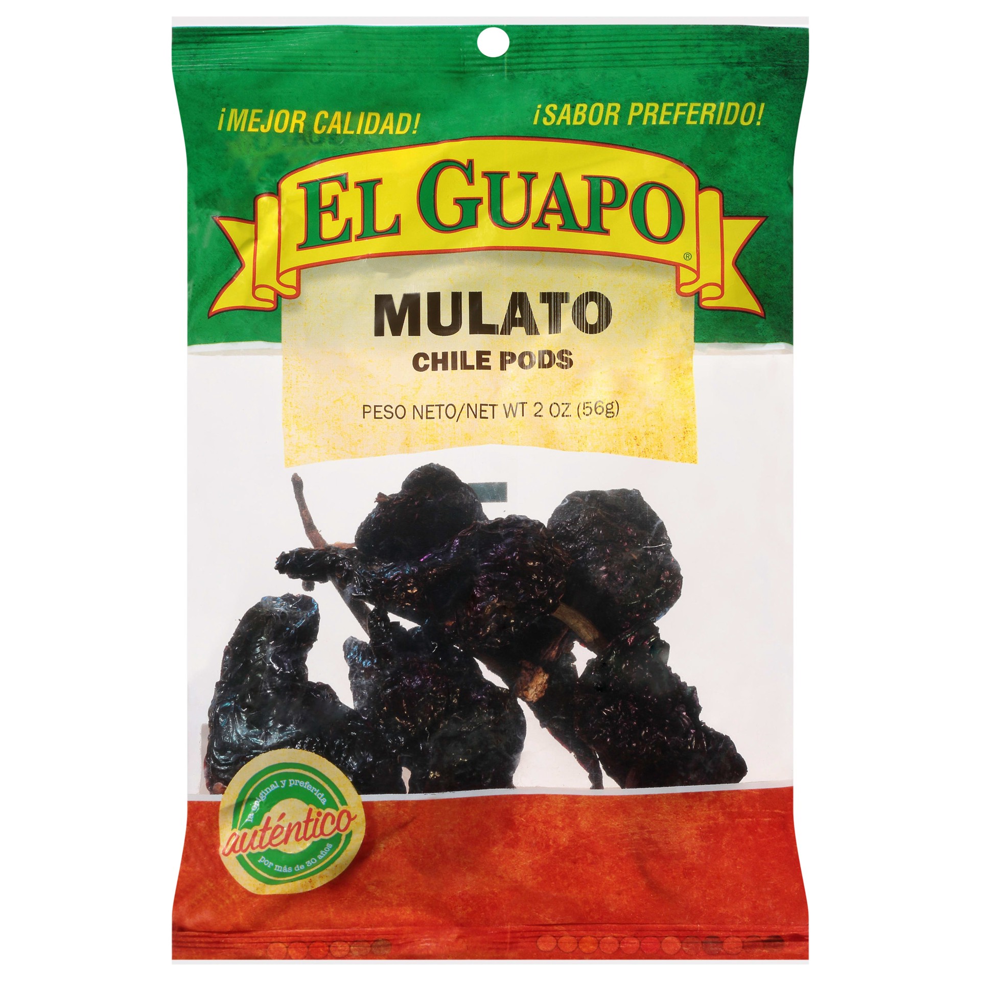 slide 1 of 9, El Guapo Whole Mulato Chili Pepper (Chile Mulato), 2 oz, 2 oz