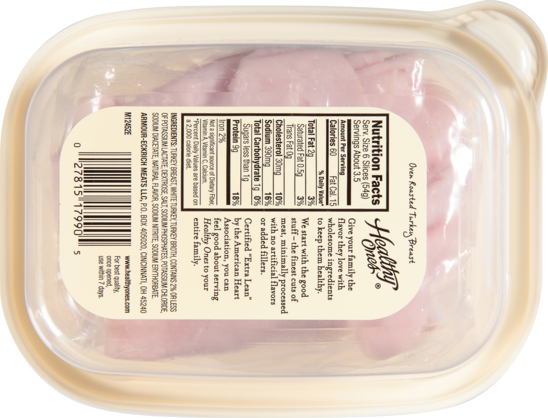 Healthy Ones Oven Roasted Turkey Breast DeliThin Sliced 7 oz Shipt