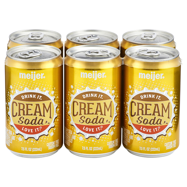 slide 1 of 2, Meijer Cream Soda Cans, 8 oz