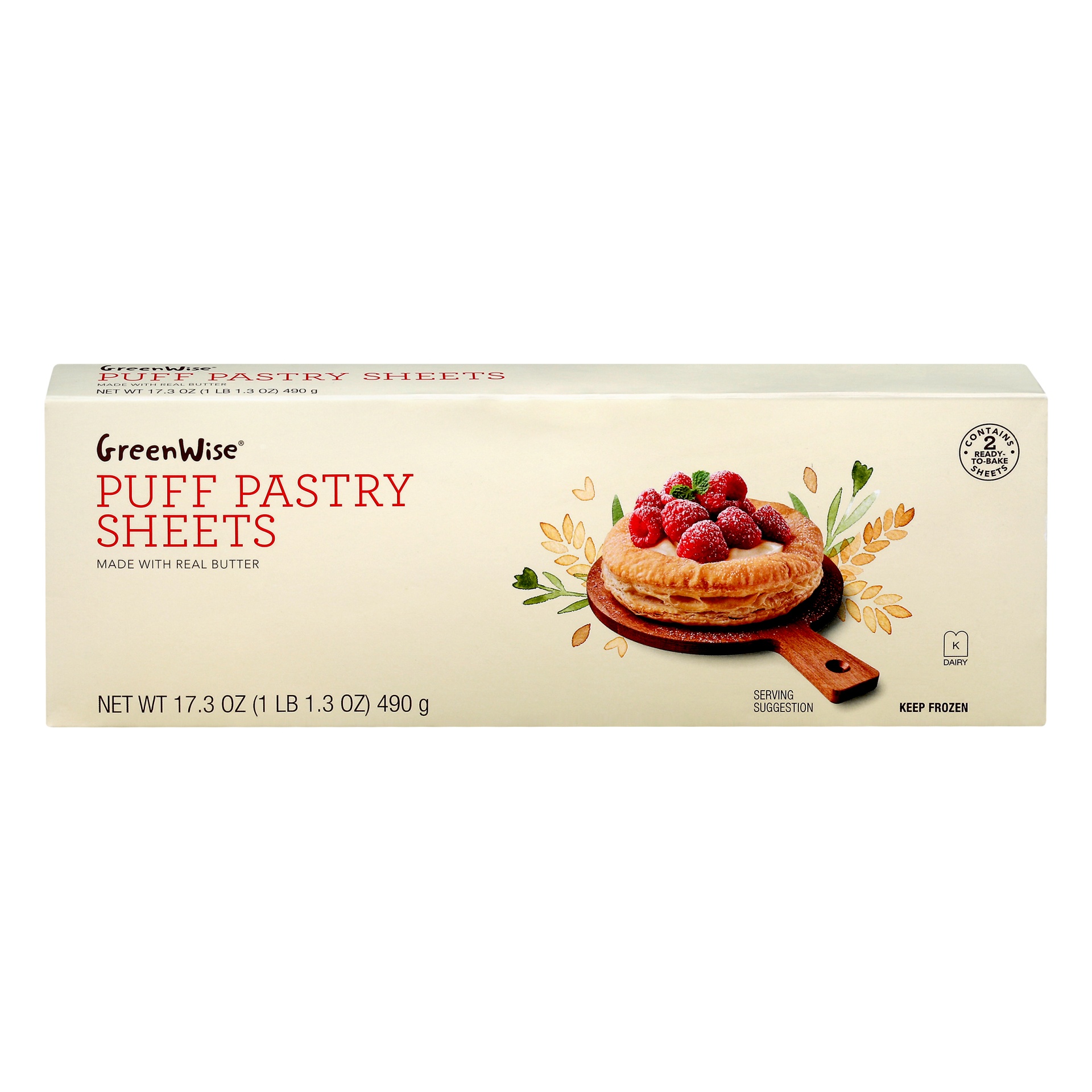 slide 1 of 1, GreenWise Puff Pastry Sheets, 2 ct