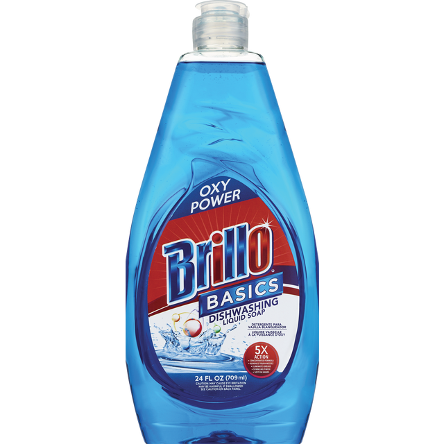 slide 1 of 1, Brillo Dish Detergent Oxy 12Ct/24Oz, 24 oz