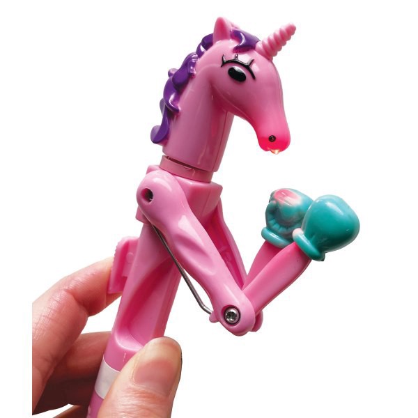 slide 8 of 9, Little Yellow Bicycle Boxing Ballpoint Pen, Medium Point, 0.8 Mm, Assorted Designs, Black Ink, 1 ct