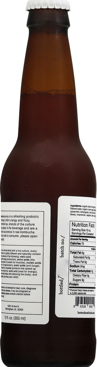 slide 8 of 13, BetterKombucha Elderberry Kombucha - 12 oz, 12 oz