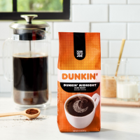 slide 4 of 19, Dunkin'' Midnight Dark Roast Ground Coffee- 11 oz, 11 oz