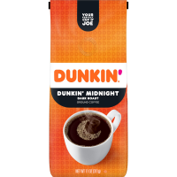 slide 16 of 19, Dunkin'' Midnight Dark Roast Ground Coffee- 11 oz, 11 oz