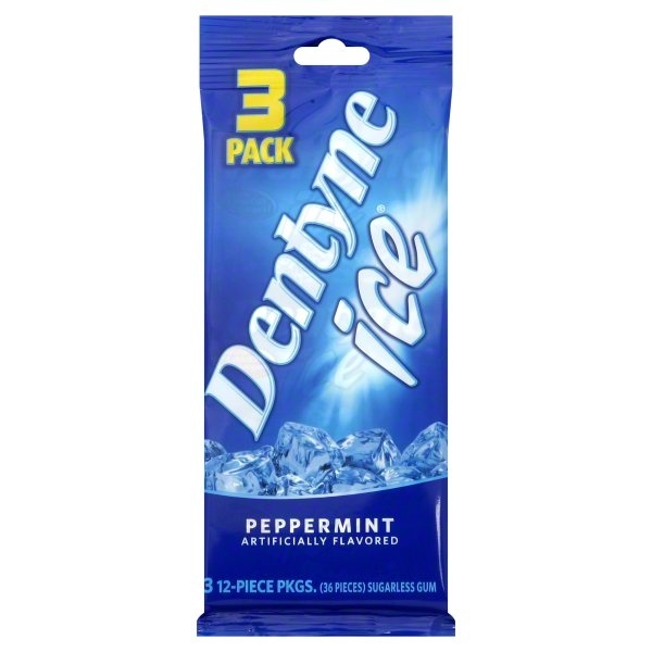 slide 1 of 3, Dentyne Gum, Sugarless, Peppermint, 3 ct