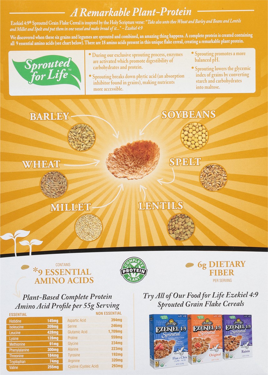 slide 5 of 9, Food for Life Cereal Ezekiel Sprouted Grain Almond Organic, 14 oz