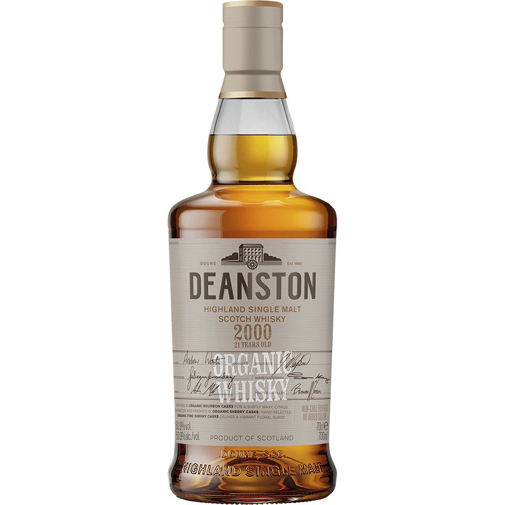 slide 1 of 1, Deanston 2000 21 Yr Organic Whisky, 700 ml