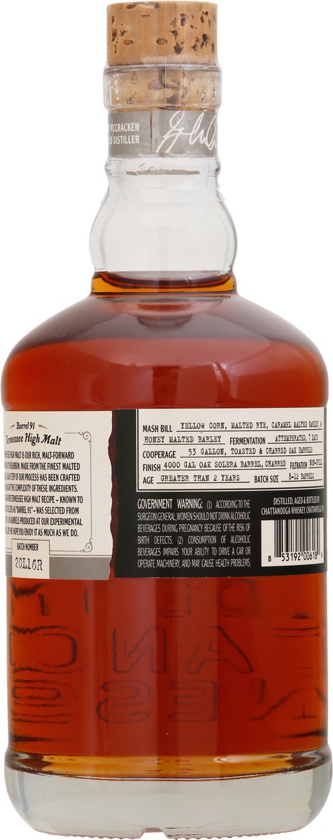 slide 2 of 9, Chattanooga Whiskey Straight Bourbon Whiskey, Straight Bourbon 750 ml, 750 ml