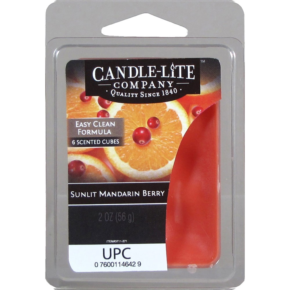 slide 1 of 1, Candle-Lite Wax Melts, Sunlit Mandarin Berry, 6 ct; 2 oz