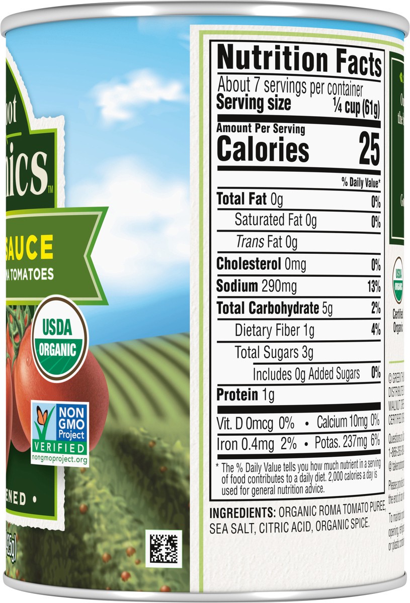 slide 4 of 12, Take Root Organics Tomato Sauce, 15 oz Can, 15 oz