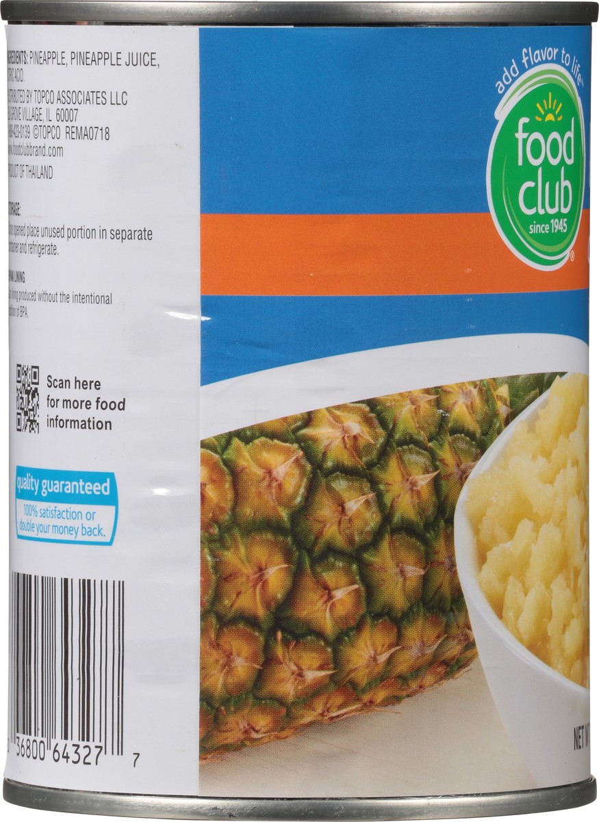 slide 10 of 11, Food Club Crushed Pineapple in Pineapple Juice 20 oz, 20 oz