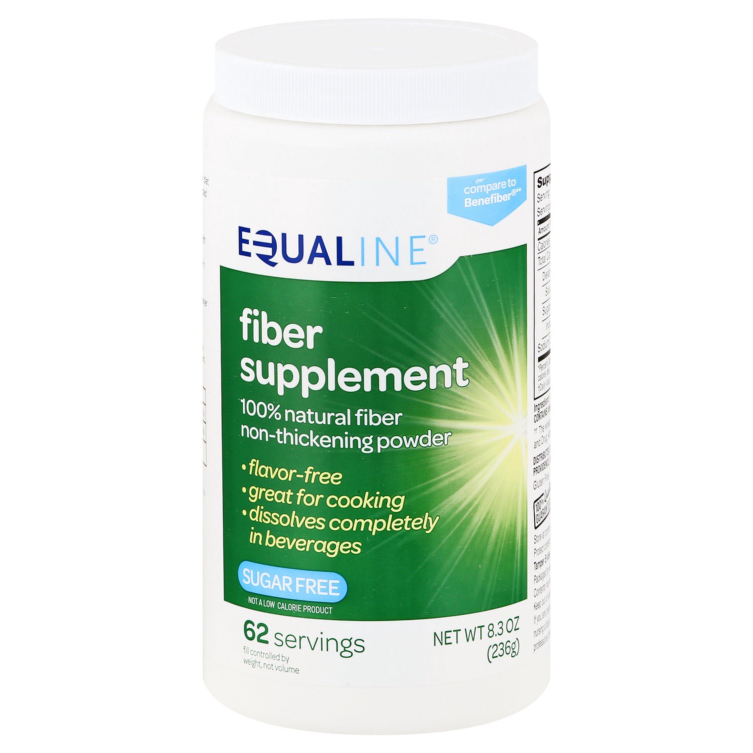 slide 1 of 1, Equaline Clear Soluble Fiber Powder, 8.6 oz