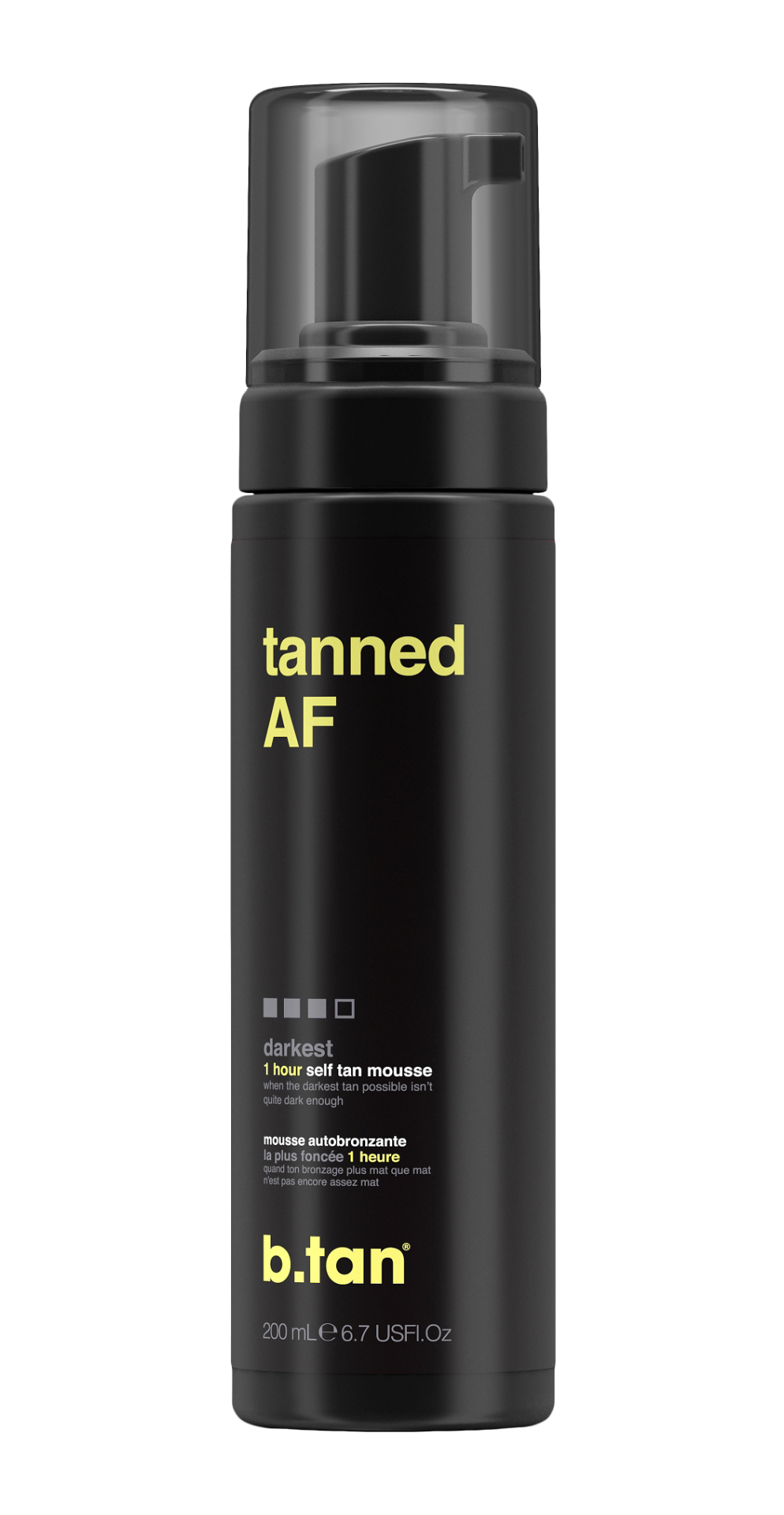 slide 1 of 1, b.tan Tanned AF Self Tan Mousse, 6.7 fl oz