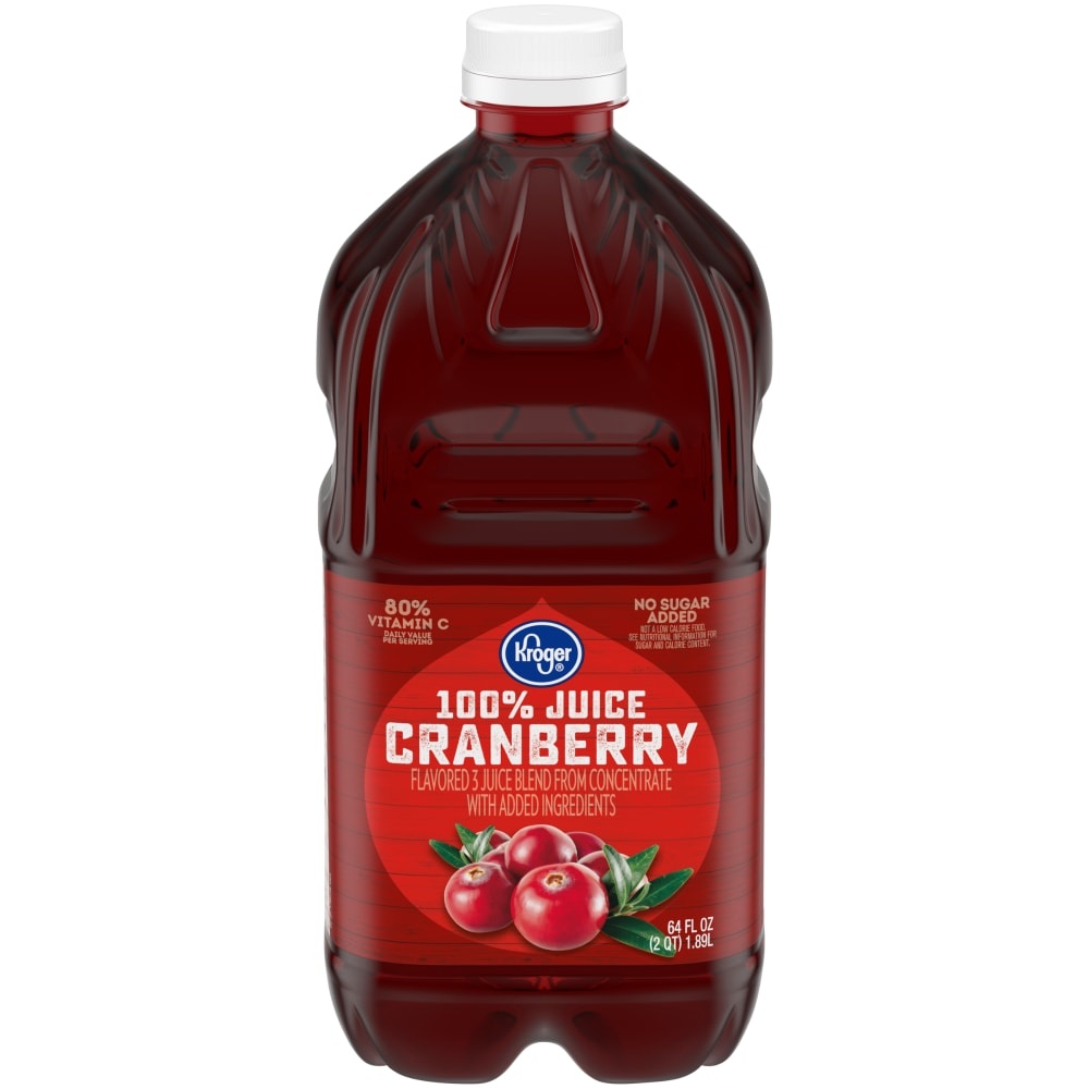 slide 1 of 1, Kroger Traditional Cranberry Juice, 64 fl oz