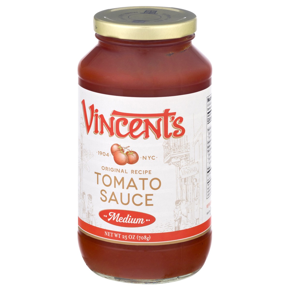 slide 9 of 9, Vincent's Original Sauce Medium, 25 oz