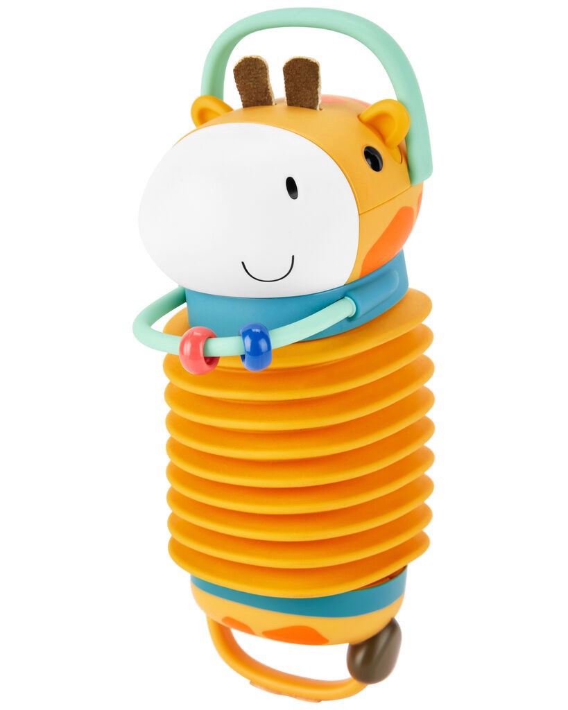 slide 4 of 6, Skiphop Jungle Beats Giraffe Accordion Baby Toy Multi NS, 1 ct