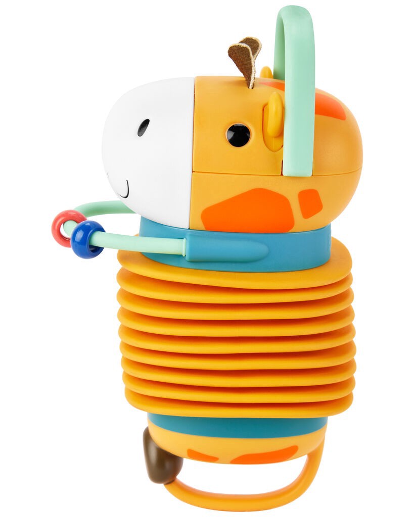 slide 5 of 6, Skiphop Jungle Beats Giraffe Accordion Baby Toy Multi NS, 1 ct