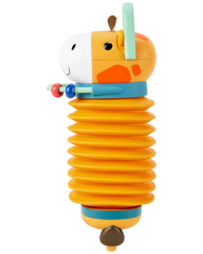 slide 3 of 6, Skiphop Jungle Beats Giraffe Accordion Baby Toy Multi NS, 1 ct