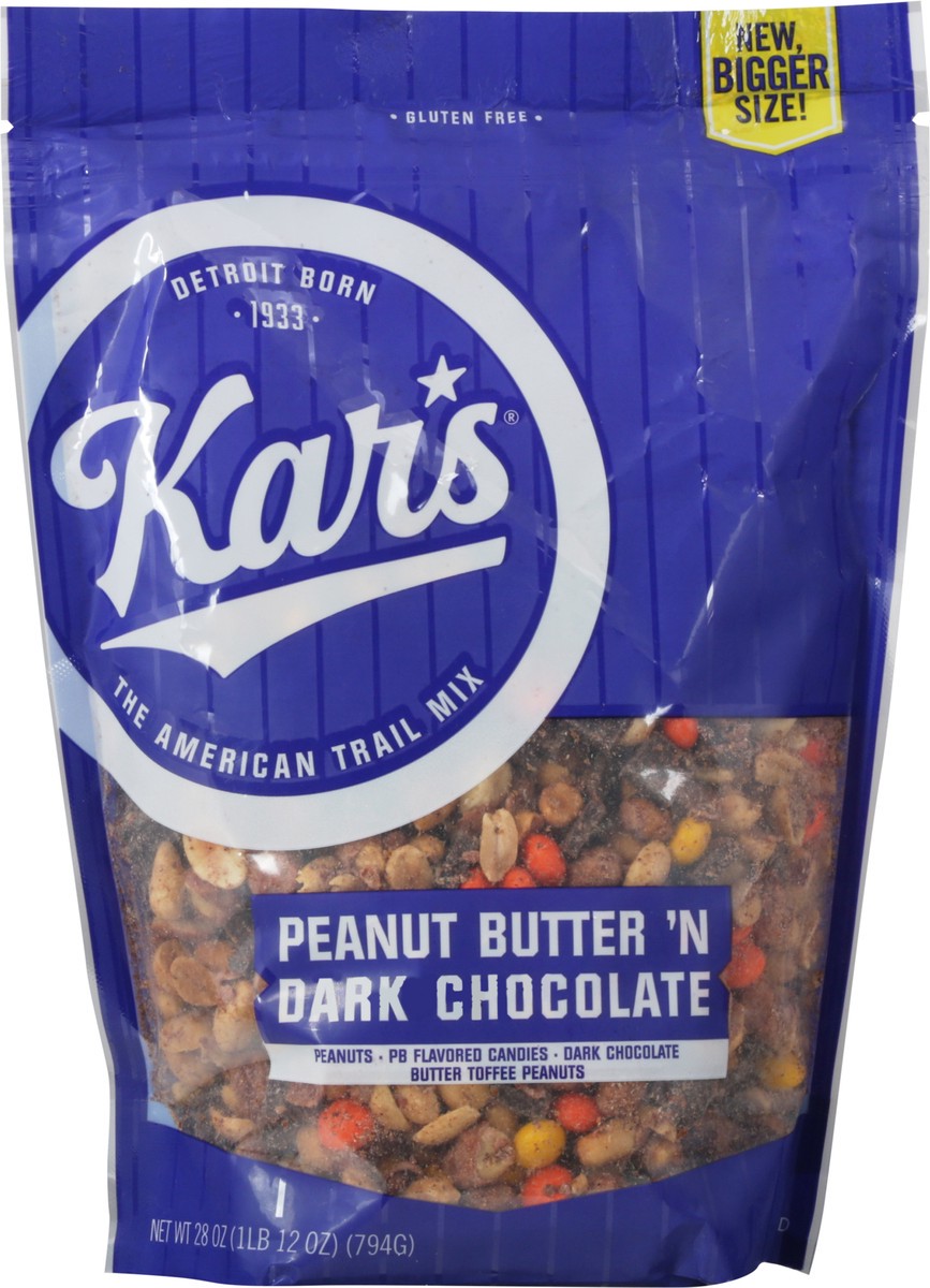 slide 5 of 13, Kar's Peanut Butter'N Dark Chocolate, 28 oz