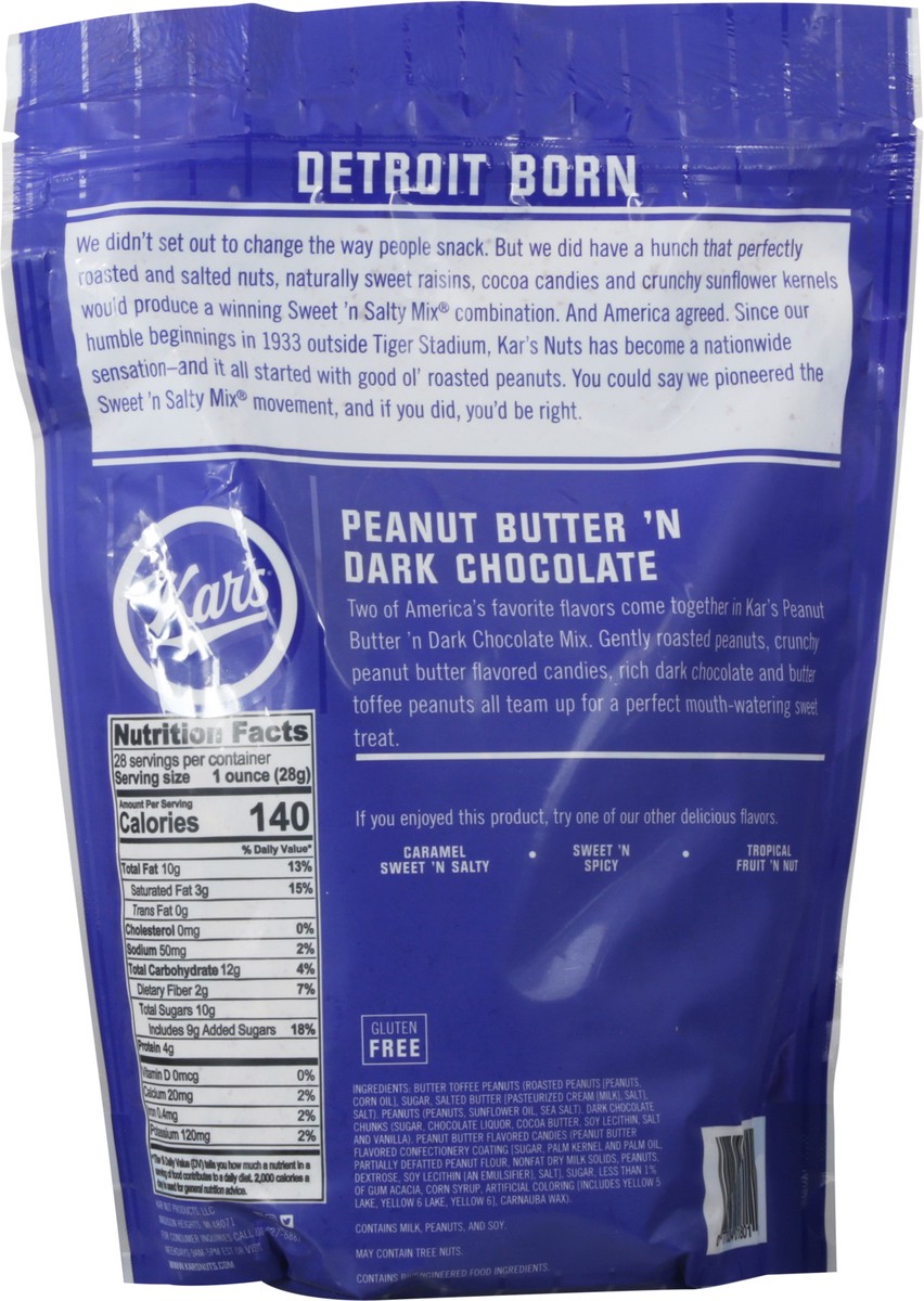 slide 9 of 13, Kar's Peanut Butter'N Dark Chocolate, 28 oz