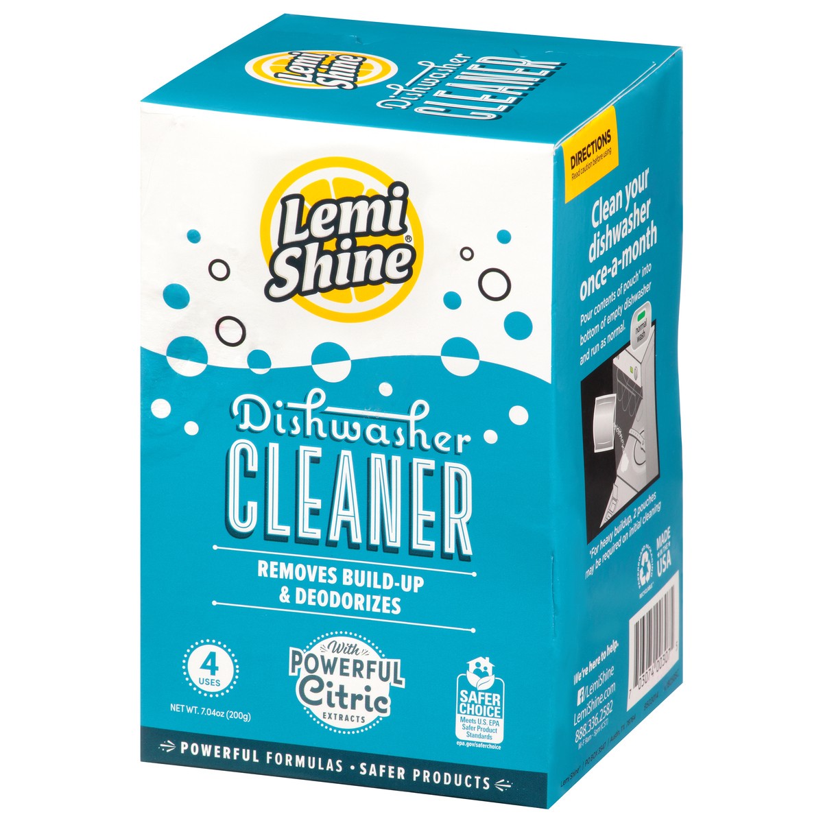 slide 7 of 9, Lemi Shine Dishwasher Cleaner with Powerful Citric Extracts 7.04 oz, 7.04 oz