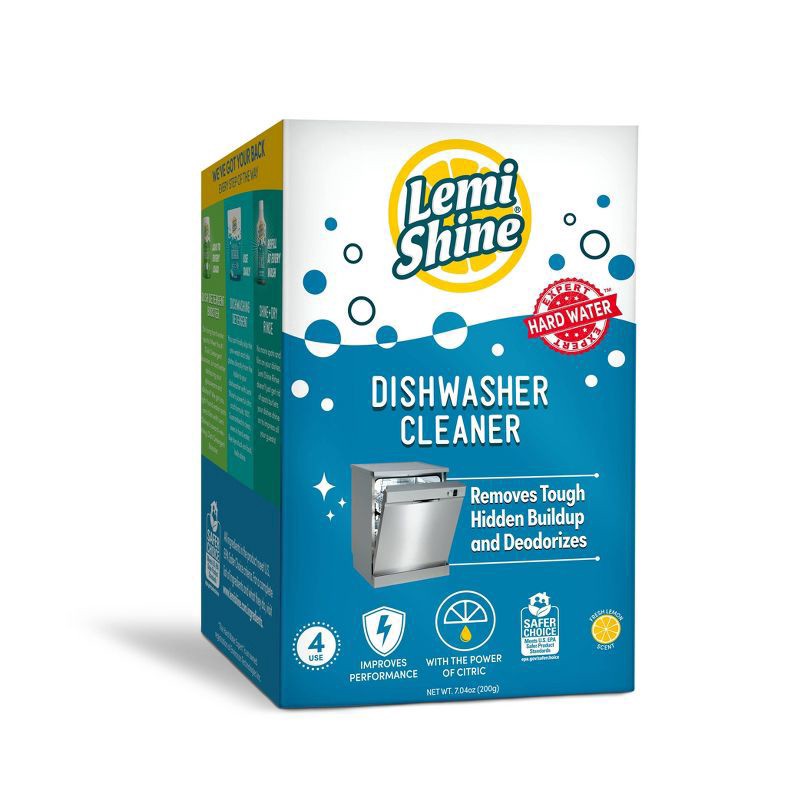 slide 1 of 9, Lemi Shine Dishwasher Cleaner with Powerful Citric Extracts 7.04 oz, 7.04 oz