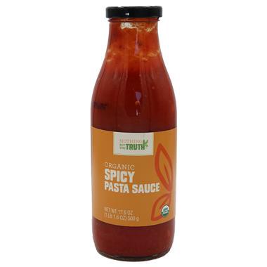 slide 1 of 1, Nothing But The Truth Organic Spicy Pasta Sauce, 17.6 oz