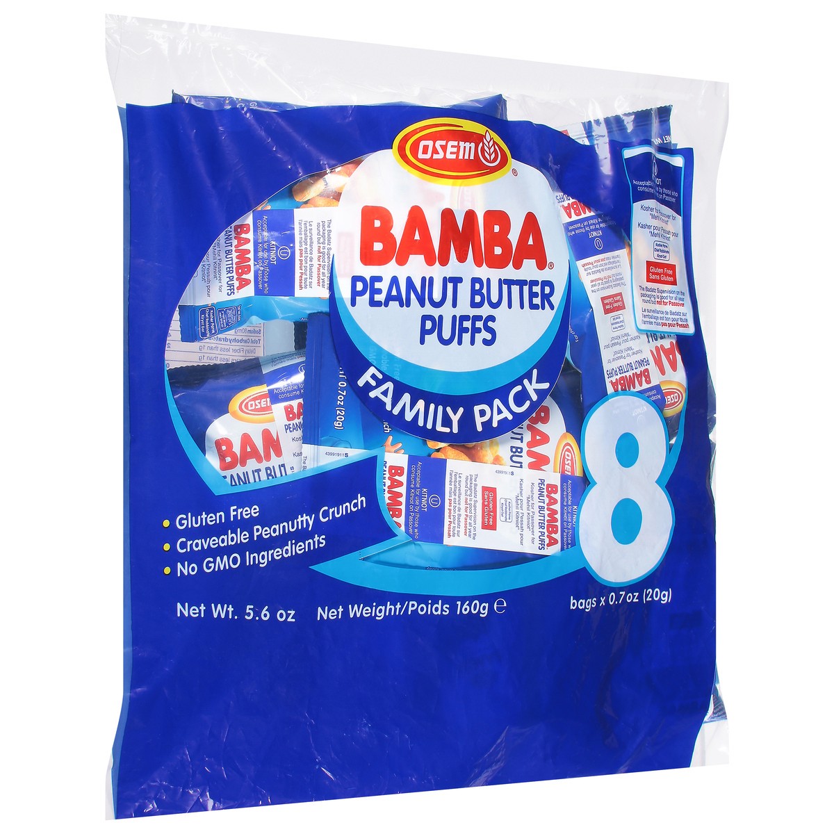 slide 2 of 9, Bamba Puffs Family Pack 8 ea, 8 ct