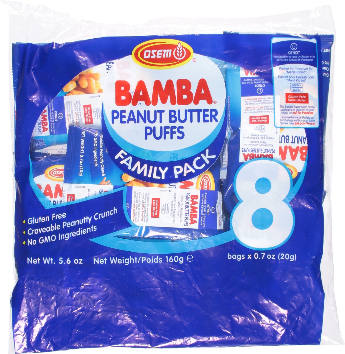 slide 6 of 9, Bamba Puffs Family Pack 8 ea, 8 ct