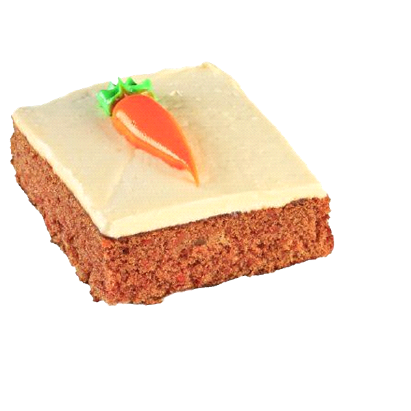 slide 1 of 3, Our Specialty Treat Shop Carrot Cake With Cream Cheese Icing Cake Square, 6.5 oz