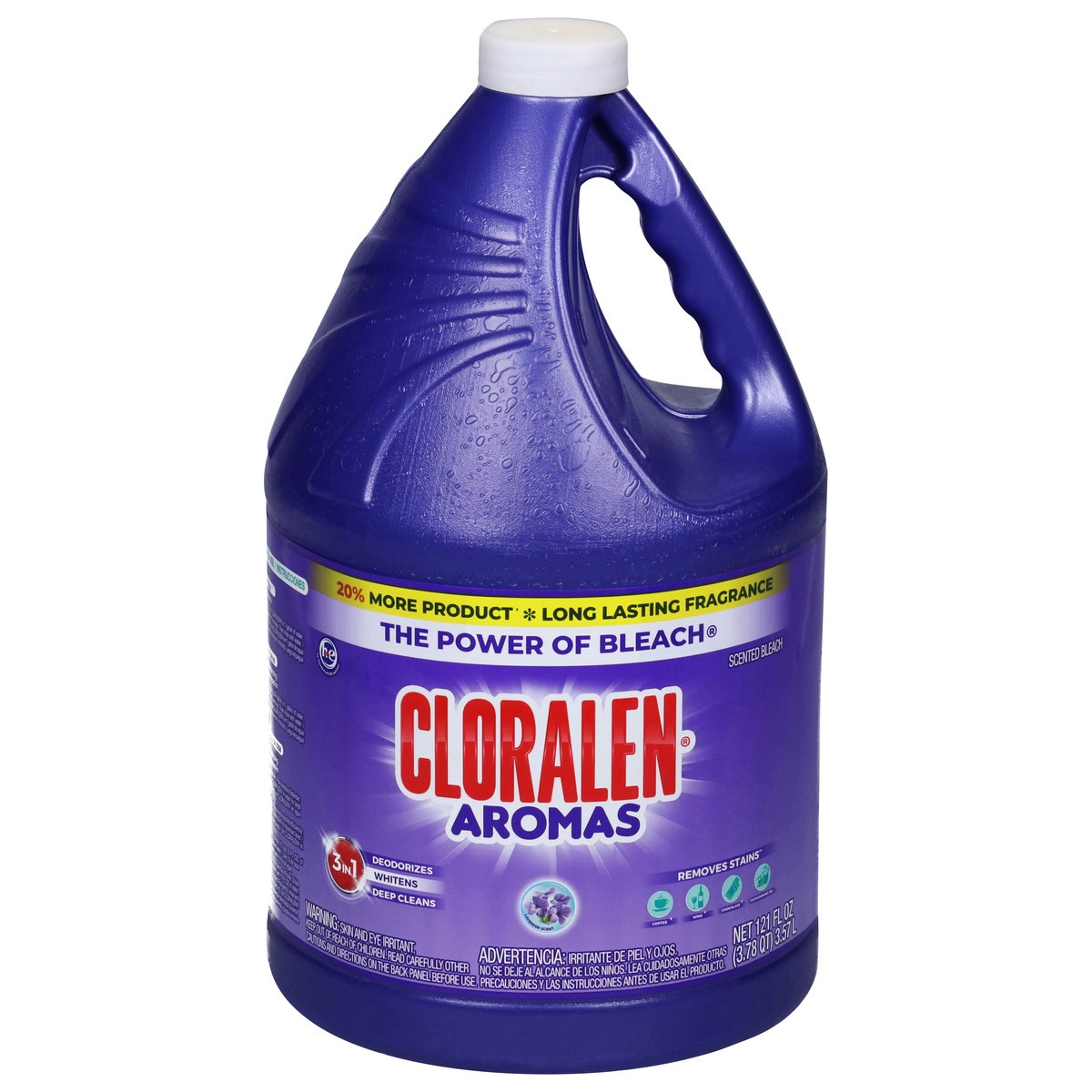 slide 1 of 9, Cloralen Lavender Bleach, 121 fl oz