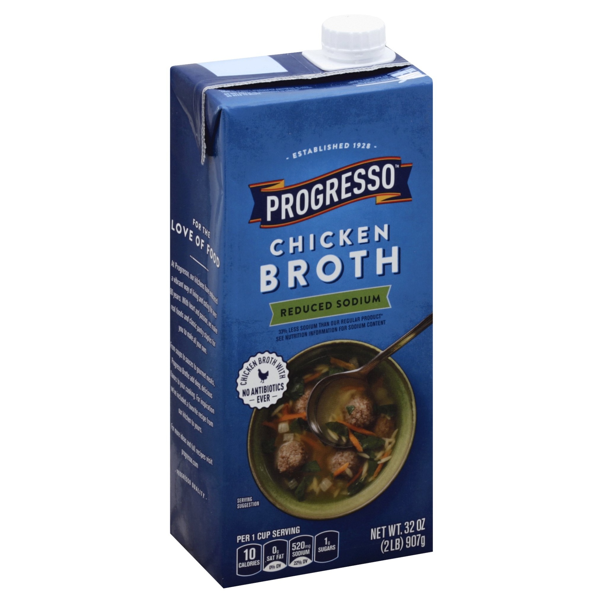 Progresso Reduced Sodium Chicken Broth 32 oz | Shipt