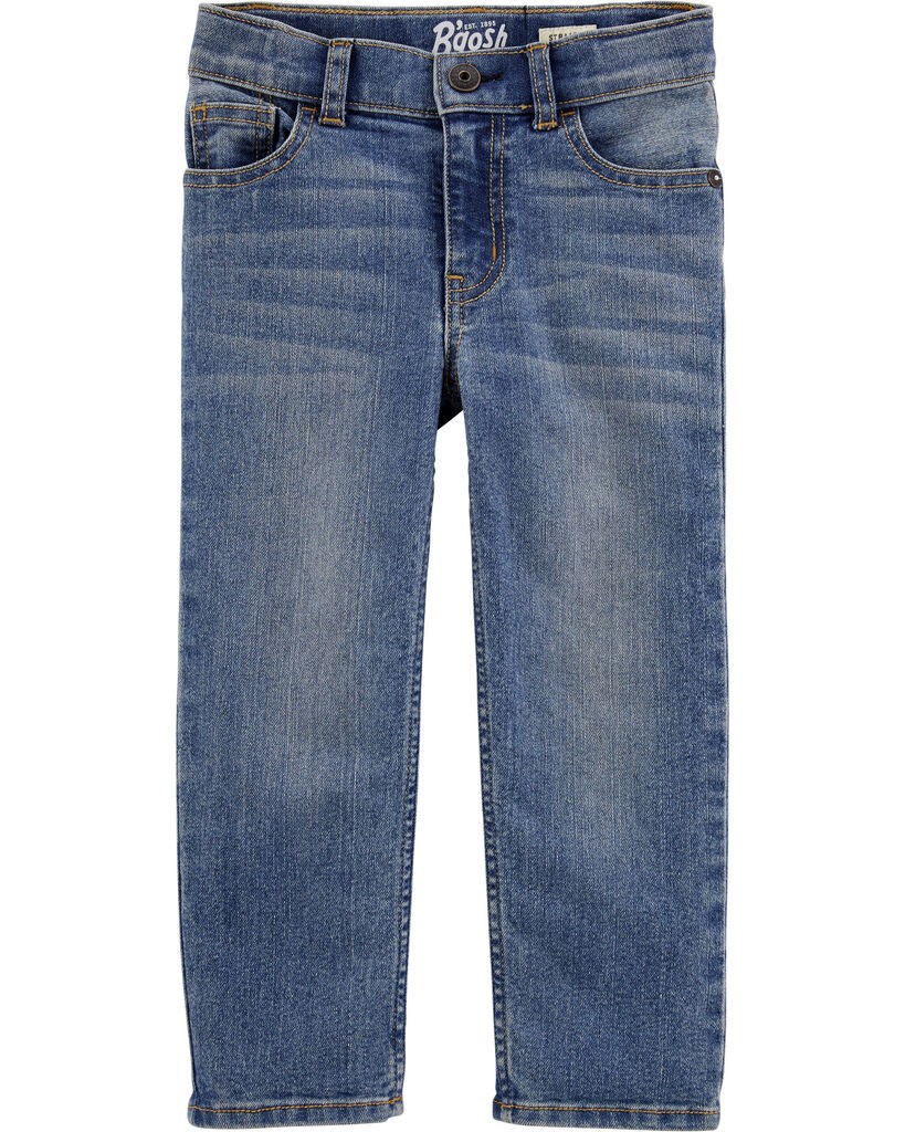 slide 2 of 4, Oshkosh Toddler Medium Wash Straight-Leg Jeans Indigo Wash 2T, 2T