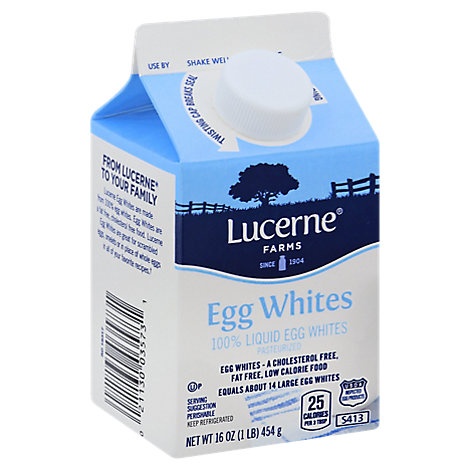 slide 1 of 1, Lucerne Egg Whites 100% Liquid, 16 oz