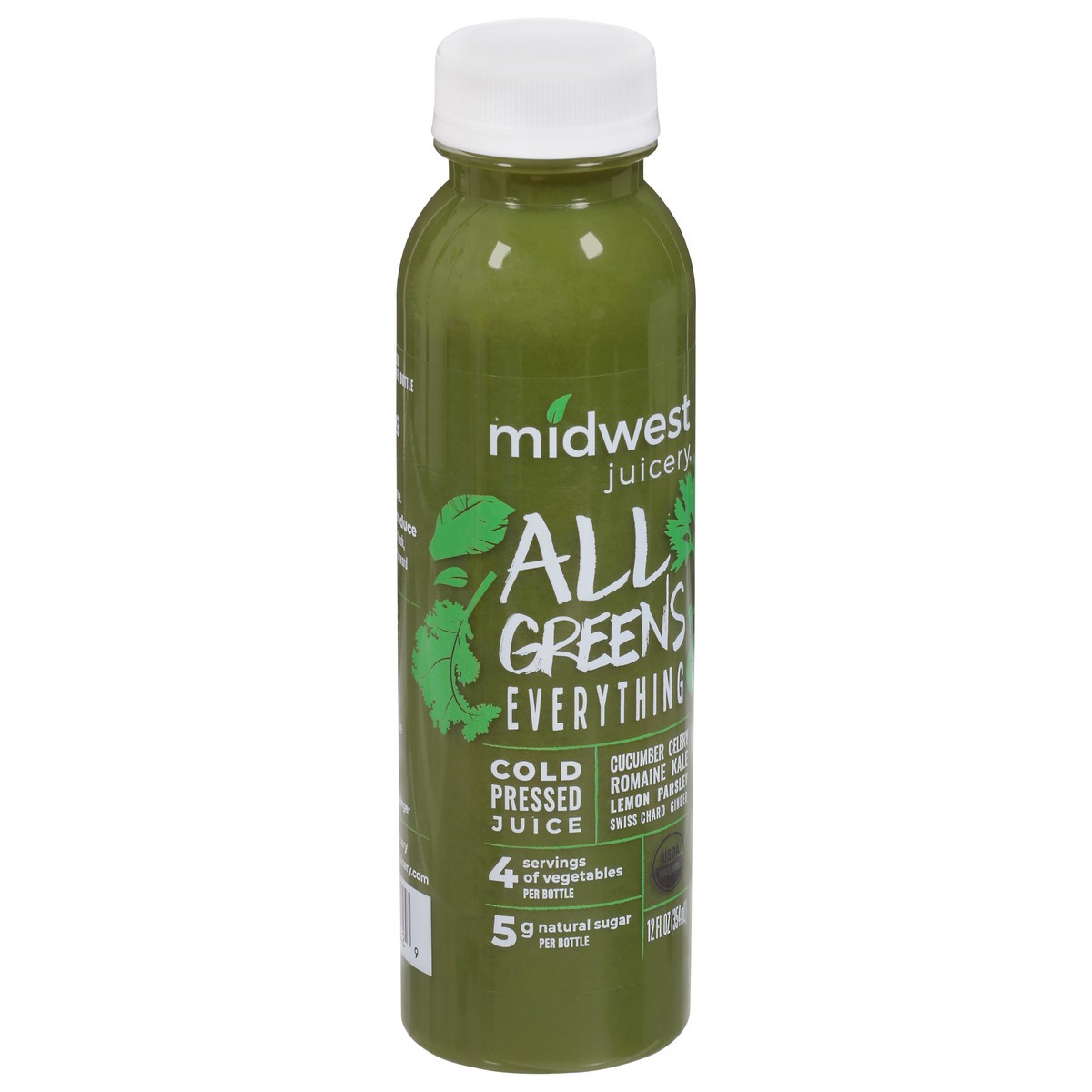 slide 9 of 9, Midwest Juicery All Greens Juice - 12 oz, 12 oz